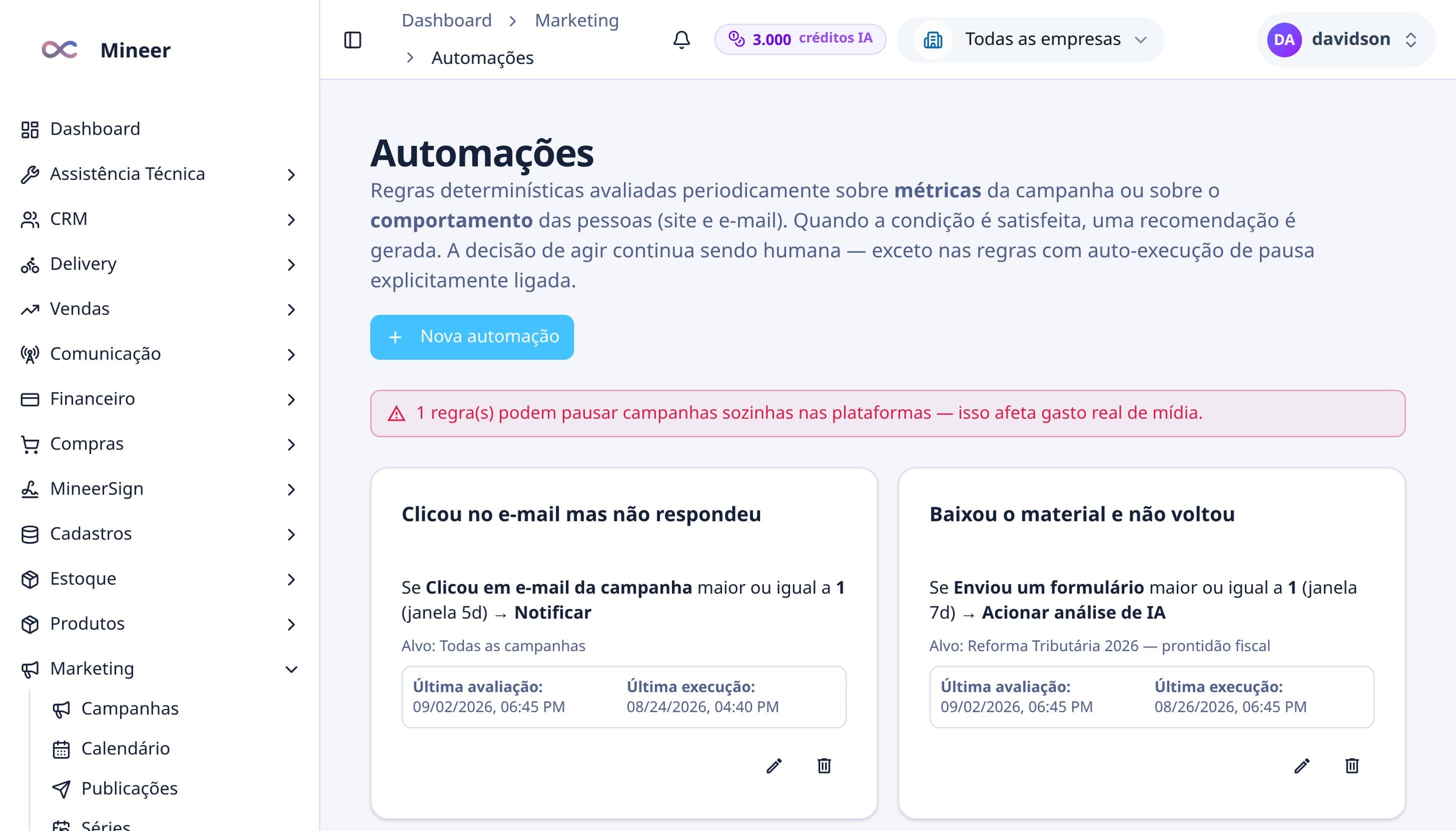 Automação no-code para o repetitivo